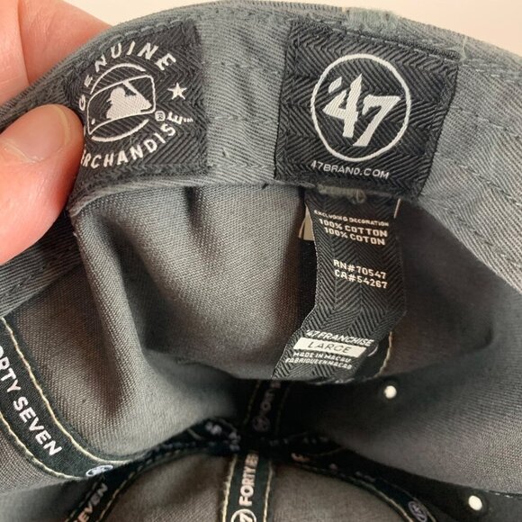 Dodger Stadium Los Angeles Dodgers Gray 47 Brand Franchise Fitted Hat Mens Large - Picture 5 of 5